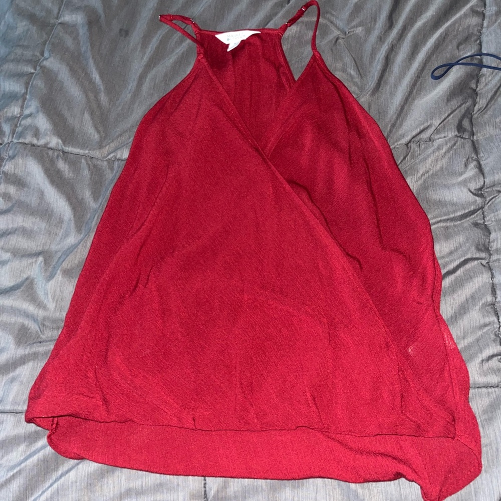 Market Spruce medium maroon blouse